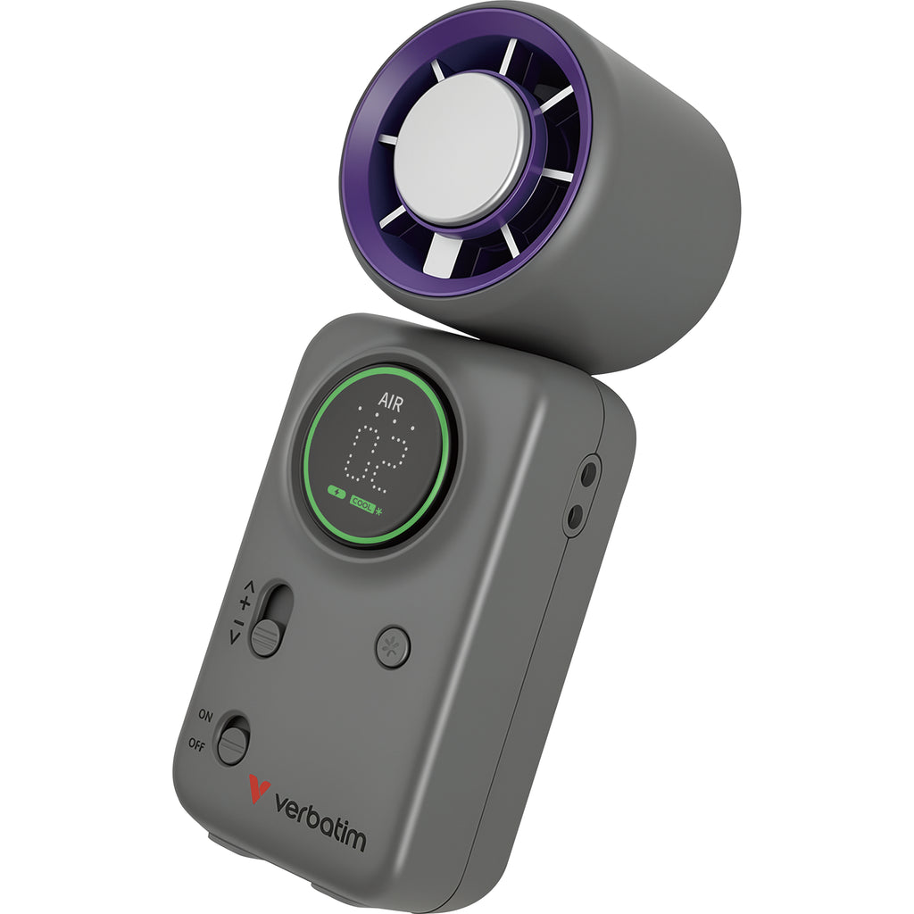 Verbatim Cool 'N' Go Ice Touch Mini 冰感手持風扇 灰色 / 紫色 (32347) - 01-hero_32347.