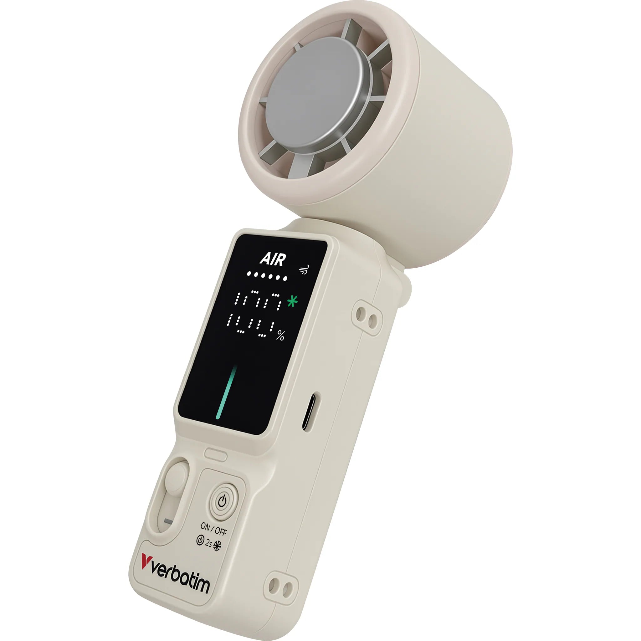 Verbatim Cool 'N' Go Ice Touch Pro 冰感手持風扇 白色 / 銀色 (32348) - 01-hero_32348