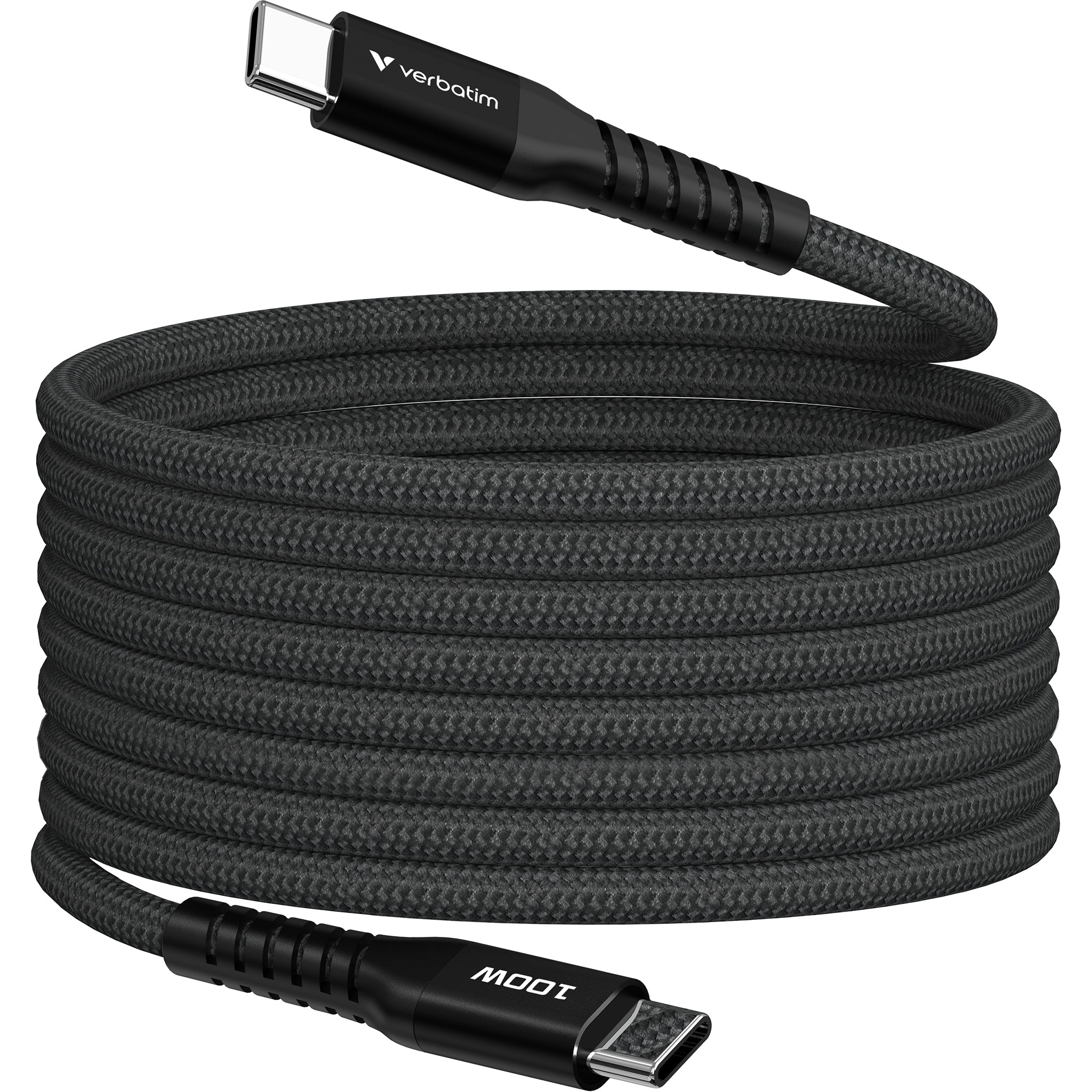 Verbatim Sync & Charge USB-C to USB-C 100W 磁吸充電傳輸線 200cm 黑色 (32410) - 01-hero_32410