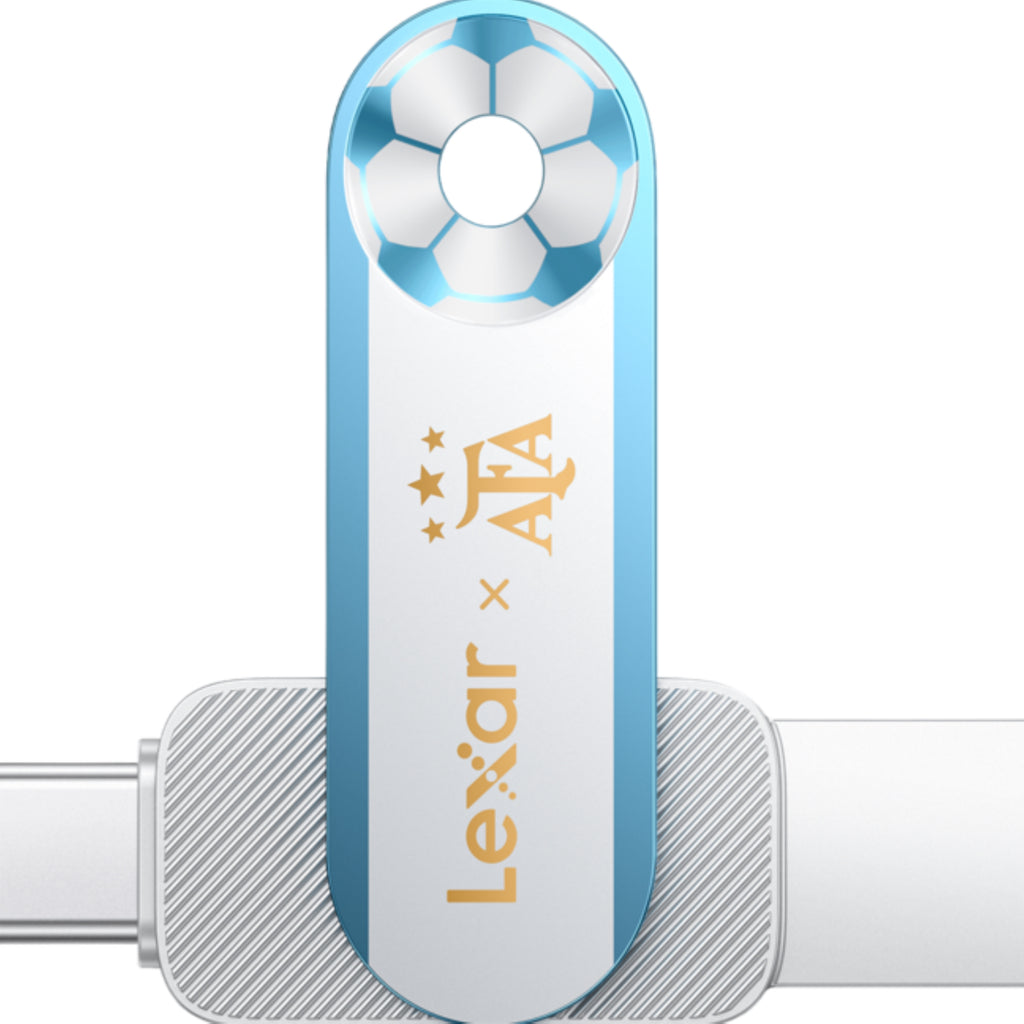 Lexar JumpDrive D500 128GB USB-A + USB-C 雙介面隨身碟 
阿根廷足球協會 (AFA) 版本 Version(LJDD500128G-BNXNG) - 01-hero_D500-FRONT