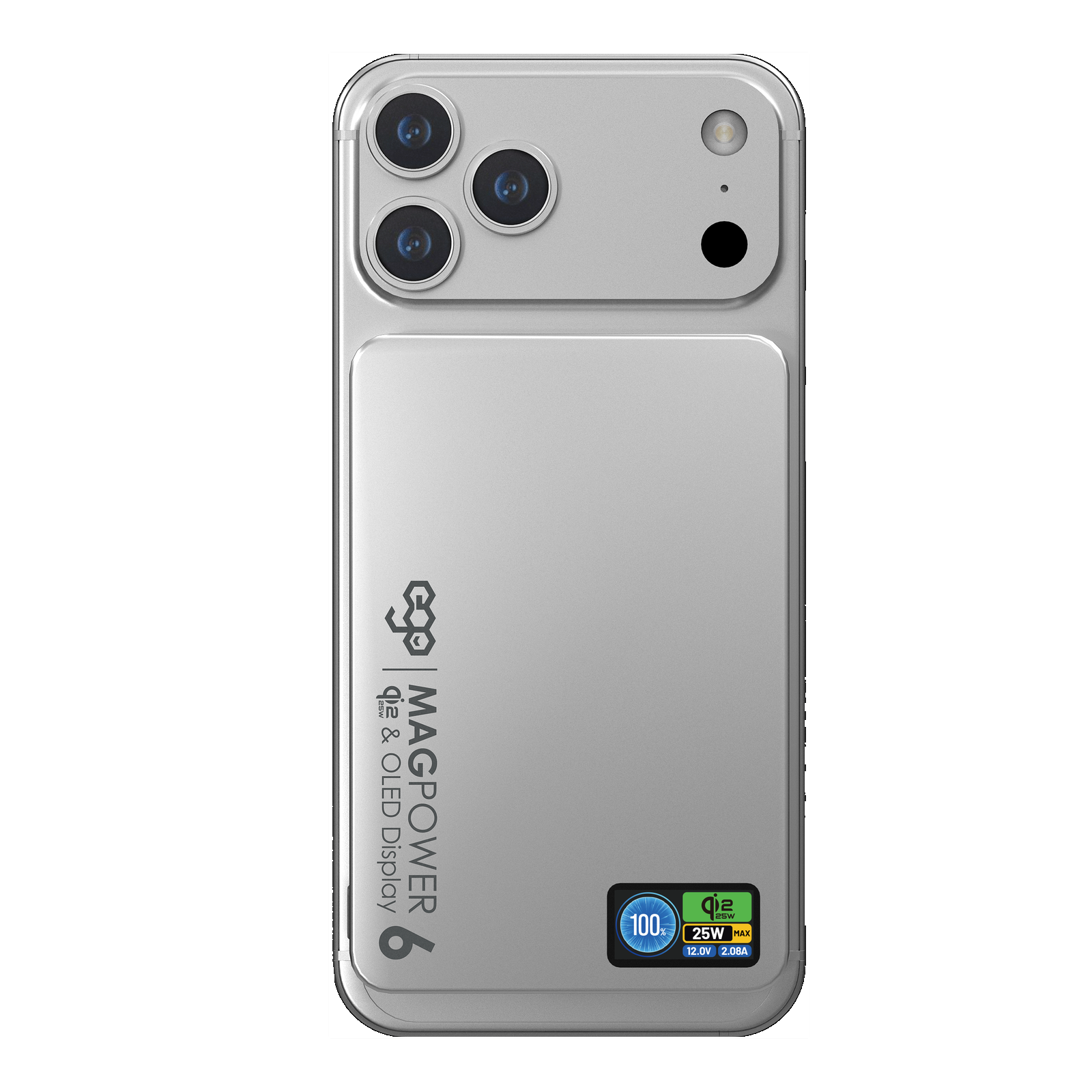 EGO MagPower 6 Qi2.2 10000mAh 磁吸流動電源 銀色 (M17AIR-SILVER) - 01-hero_M17AIR-SILVER