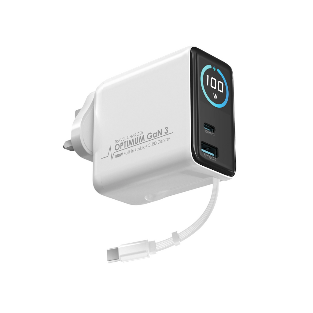 EGO 100W Optimum GaN3 旅行充電器 白色 (OPG3-WHITE) - 01-hero_OPG3-WHITE