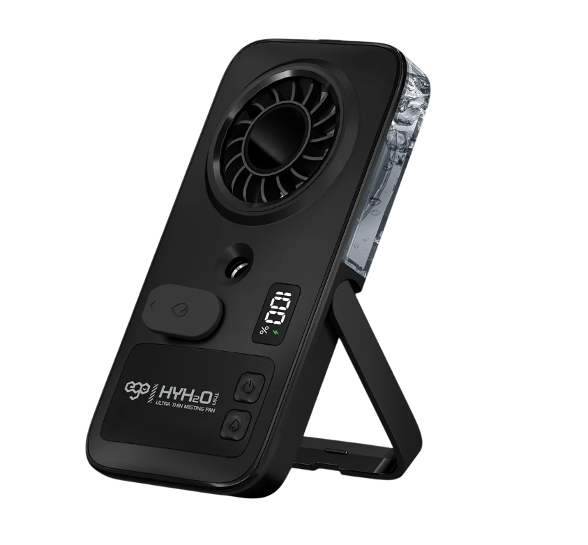 EGO HyH2O Thin 噴霧水冷風扇 黑色 (P1-BLACK) - 01-hero_P1-BLACK-FRONT