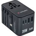 Verbatim 35W GaN 旅行轉插連伸縮充電線 黑色 (30244) - 01-product_30244_F-1