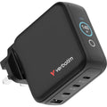 Verbatim 4-Port 140W Mini GaN 顯示屏充電器 英規插頭 黑色 (30248) - 01-product_30248