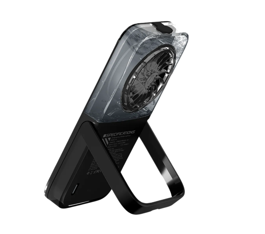EGO HyH2O Thin 噴霧水冷風扇 黑色 (P1-BLACK) - 02-hero_P1-BLACK-SIDE