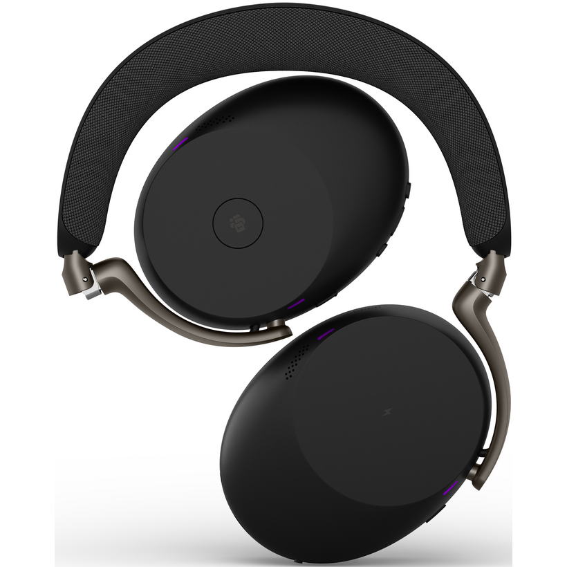 Jabra Evolve3 85 MS Link 390a USB-A 藍牙降噪耳機 黑色 (38599-999-999) - 02-top-open_38599-999-999