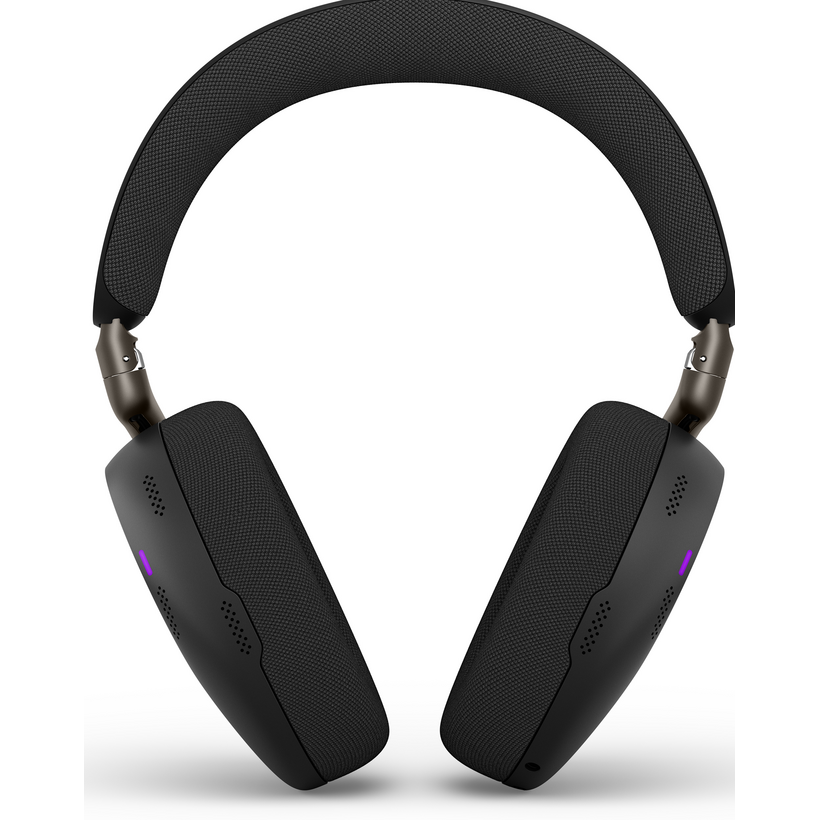 Jabra Evolve3 85 MS Link 390a USB-A 藍牙降噪耳機 黑色 (38599-999-999) - 03-front-purple-led_38599-999-999