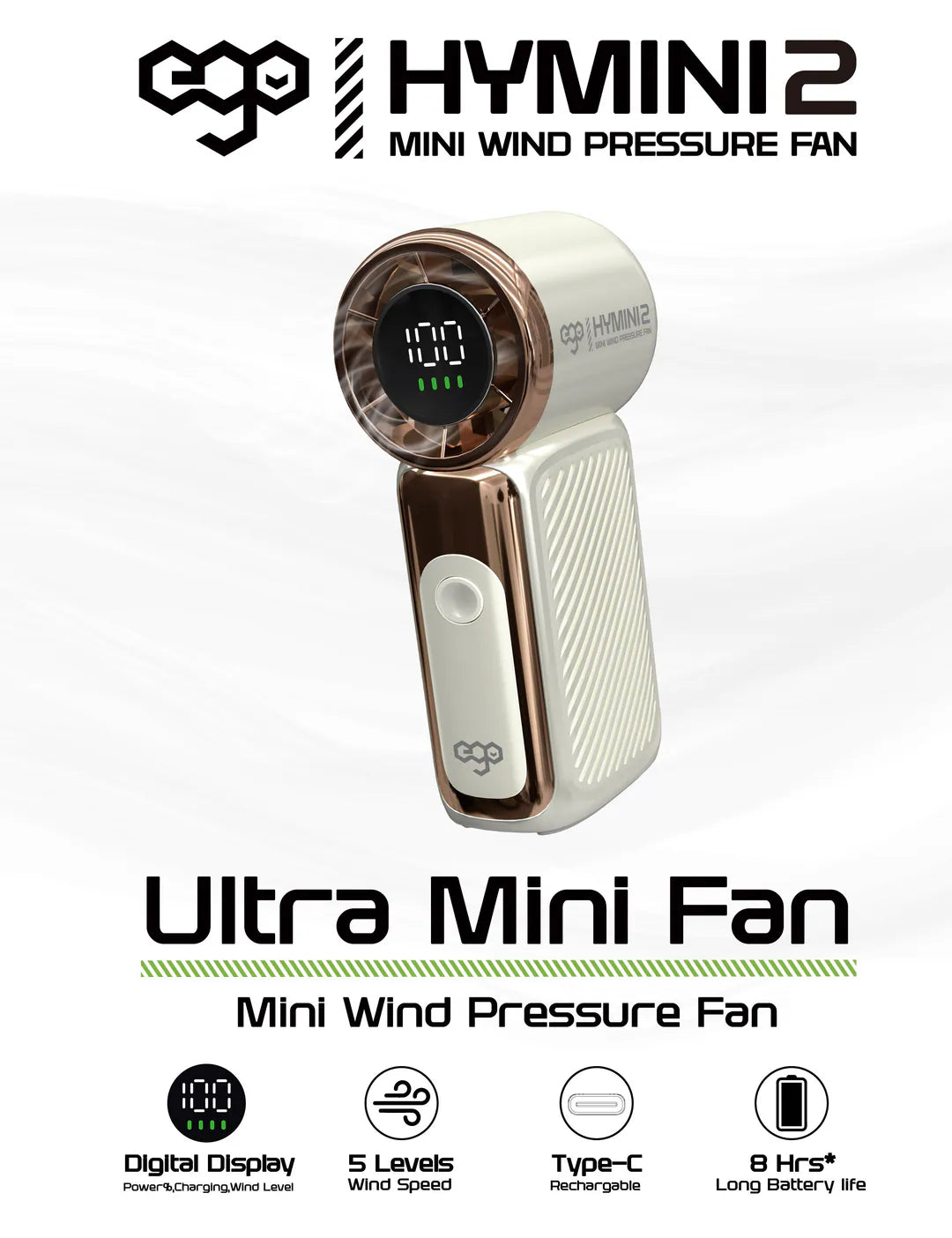 EGO HyMini2 超迷你手提風扇 金色 (F127-GOLD) - 05-info_INFO4