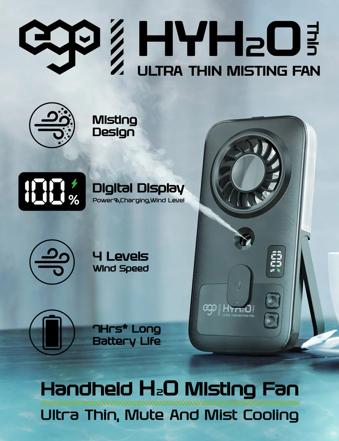 EGO HyH2O Thin 噴霧水冷風扇 米色 (P1-BEIGE) - 05-info_P1-INFO3