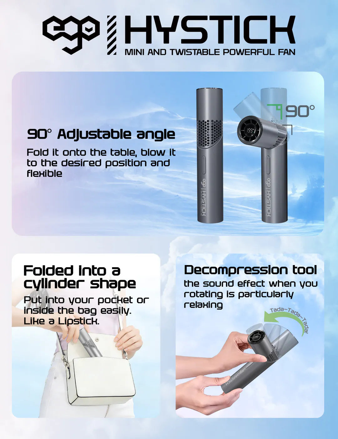 EGO HyStick Mini 扭轉式迷你風扇 灰色 (GF06-GREY) - 07-info_5
