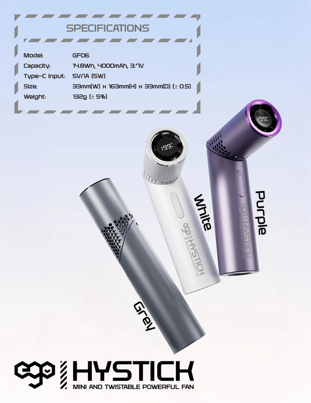 EGO HyStick Mini 扭轉式迷你風扇 灰色 (GF06-GREY) - 09-info_7