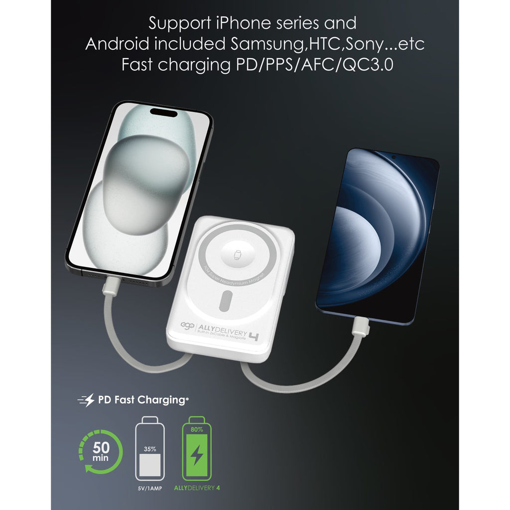 EGO Ally Delivery 4 3C 追溯碼（QR code）版 MagSafe 10000mAh 6 合 1 流動電源 冷灰色 (F52-GREY) - 10-info-multi-device_F52
