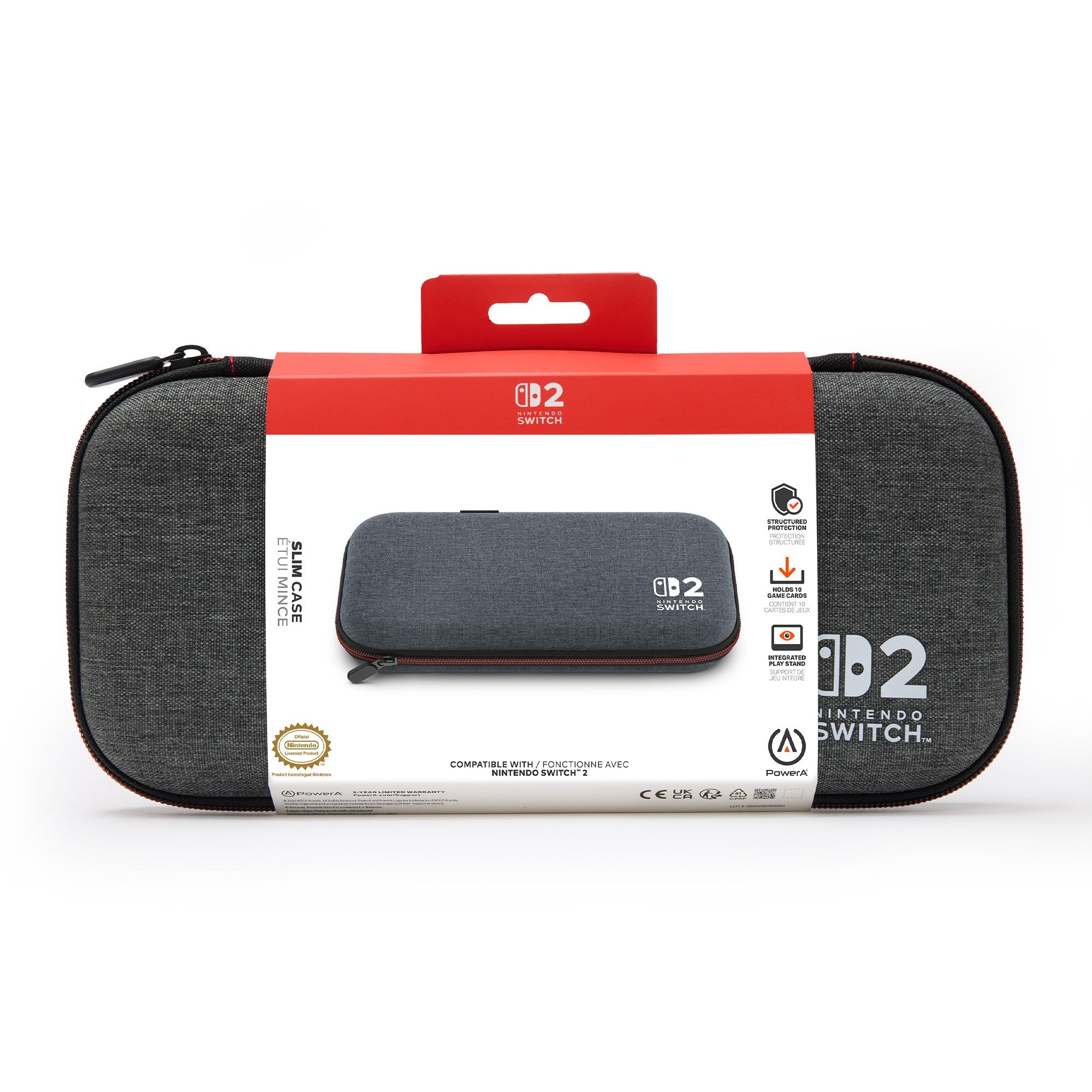 PowerA Nintendo Switch 2 Slim Case 深灰色 (NSCS0528-01)