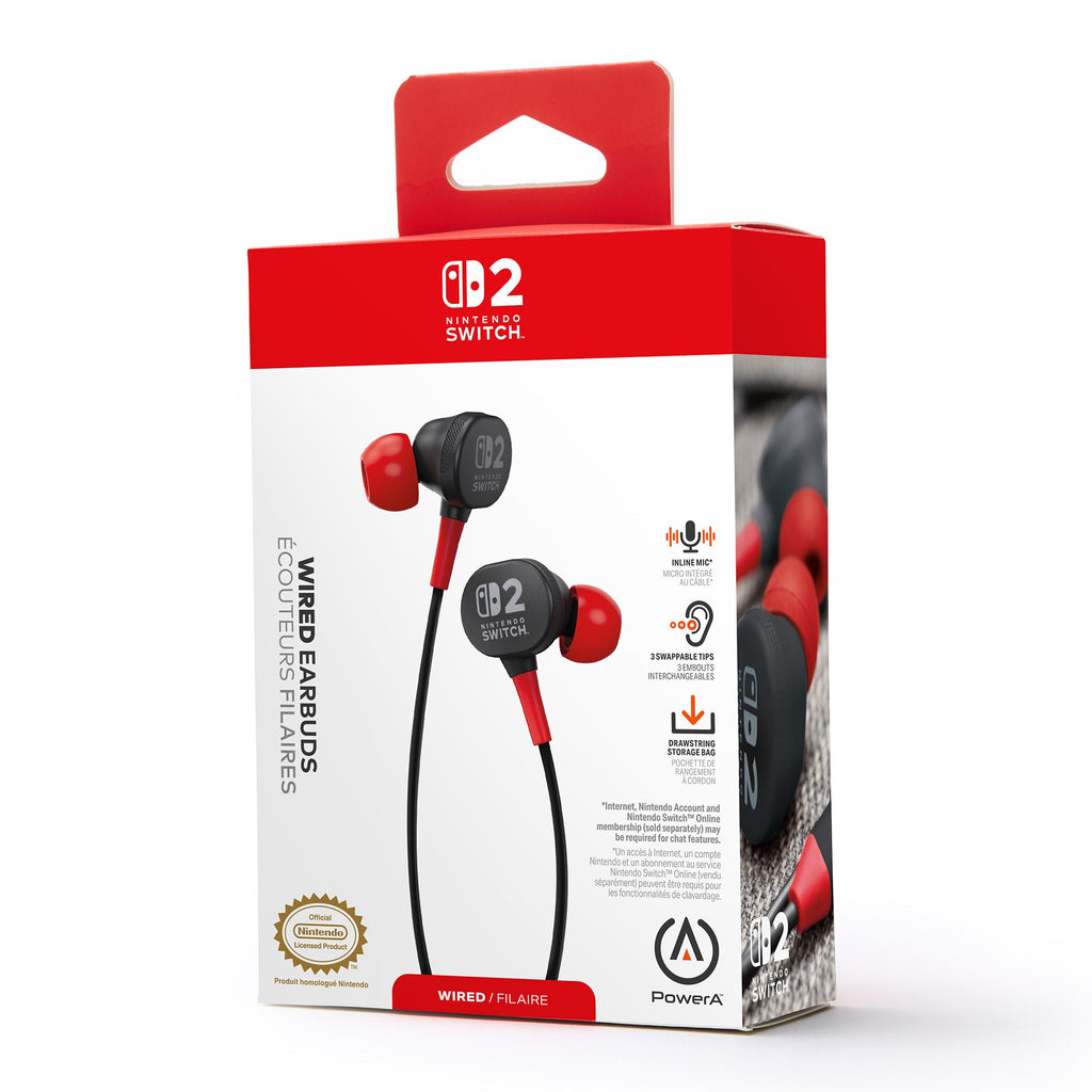 PowerA Nintendo Switch 2 Wired Headset Black NSHS0531-01
