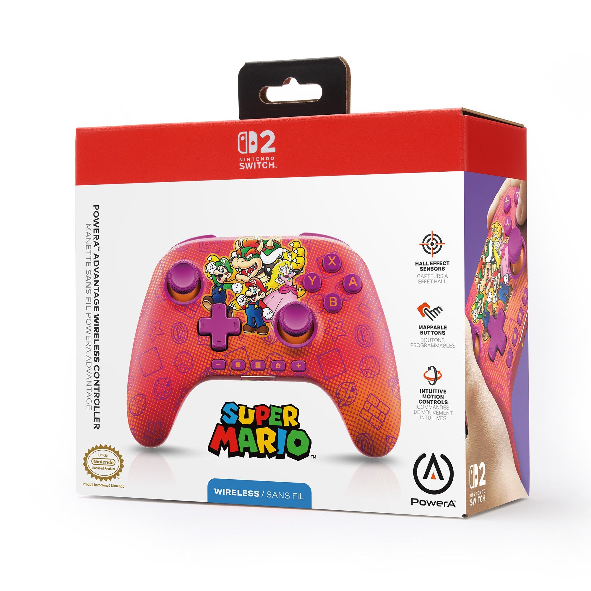 PowerA Advantage 無線手掣 For Switch 2 Mario And Friends (NSGP0548-01C)