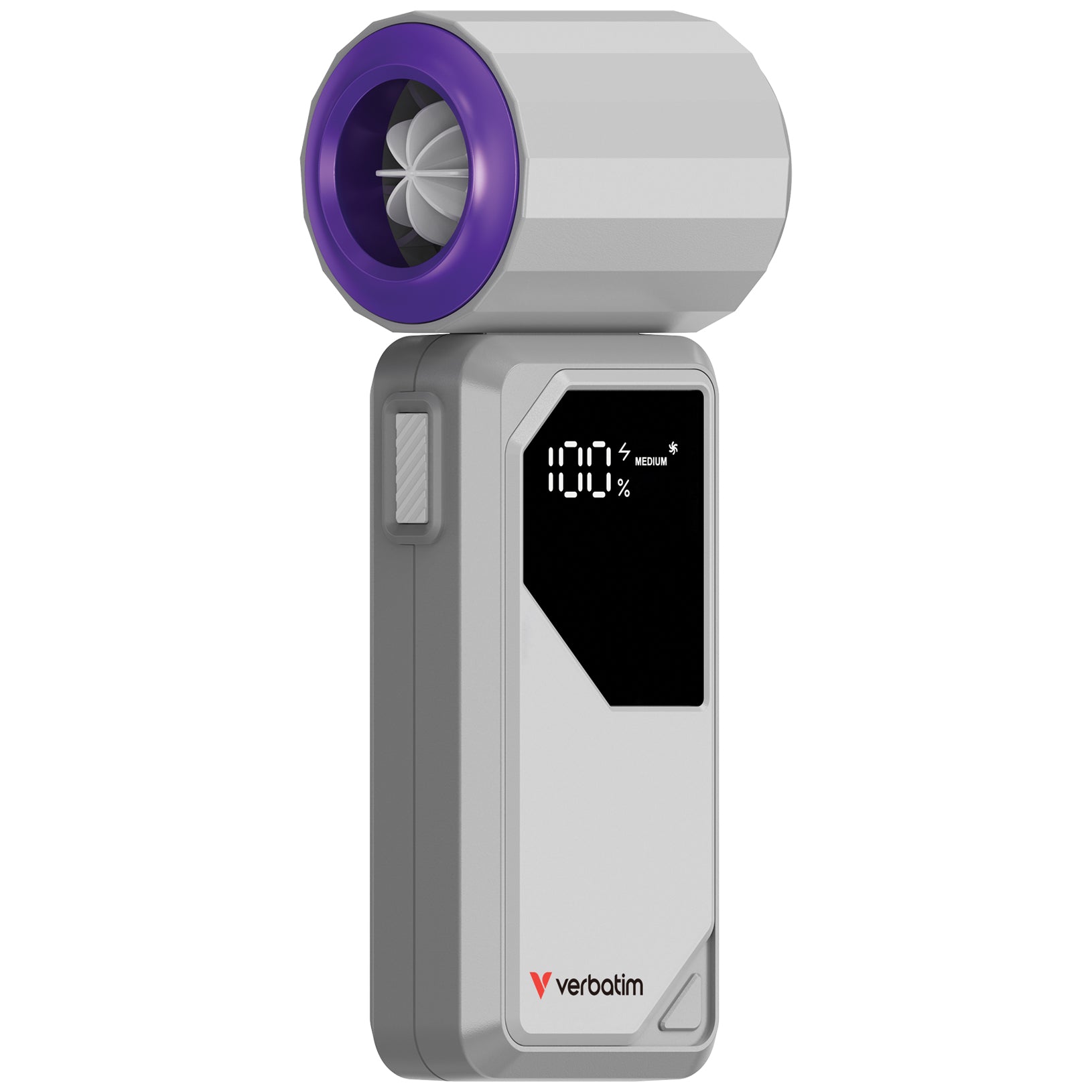Verbatim Cool & Go Handheld Fan Grey/Purple (32340)