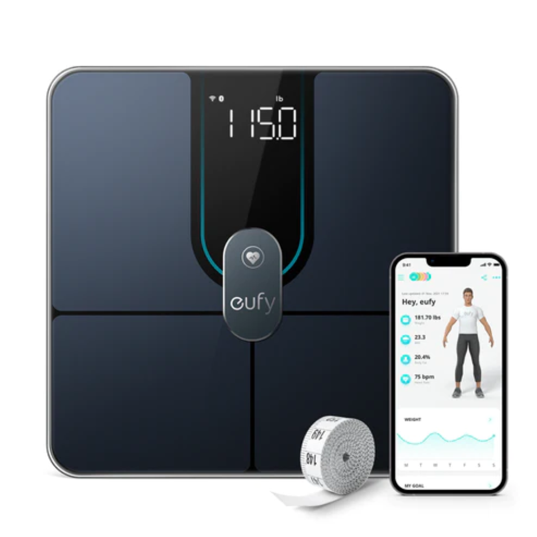 eufy Smart Scale P2 Pro 黑色 (T9149111)