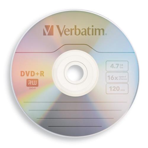 Verbatim DVD+R 16X 4.7GB Life Series 50pcs (97174)