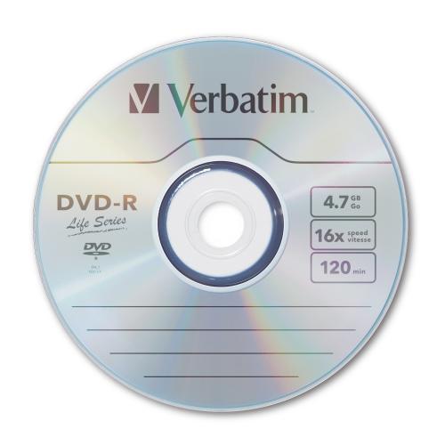 Verbatim DVD-R 16X 4.7GB Life Series 50pcs (97176)