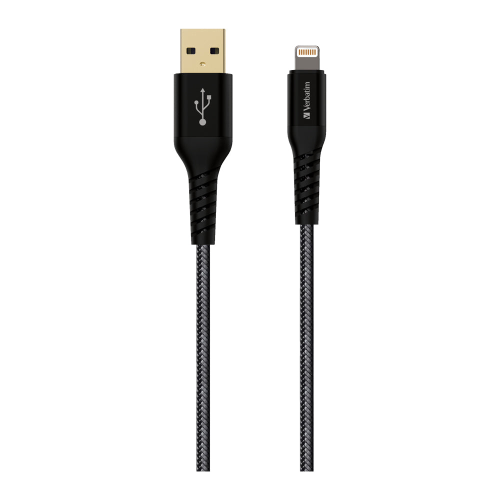 Verbatim Tough Max Lightning Cable 120cm 黑色 (65857)