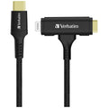 Verbatim USB-C to Lightning and USB-C 2-in-1 Cable 120cm 黑色 (66974)