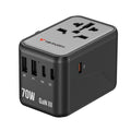 Verbatim UTA-09 GaN III Universal Travel Adapter 70W 黑色 (32124)