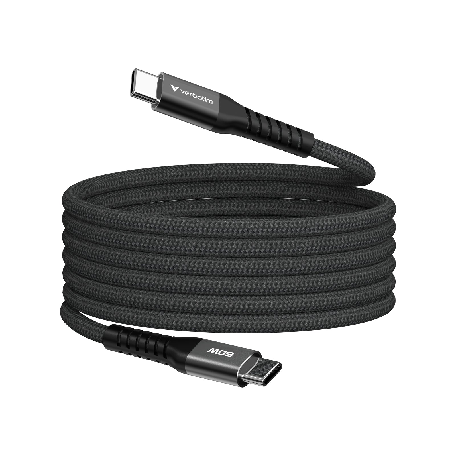 Verbatim USB-C to USB-C 60W 磁吸充電線 120cm 黑色 (31859)