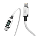 EGO Wiry Max 2 USB-C to Lightning 60W PD 實時顯示線 250cm 白色 (CLRT2-25WHITE)