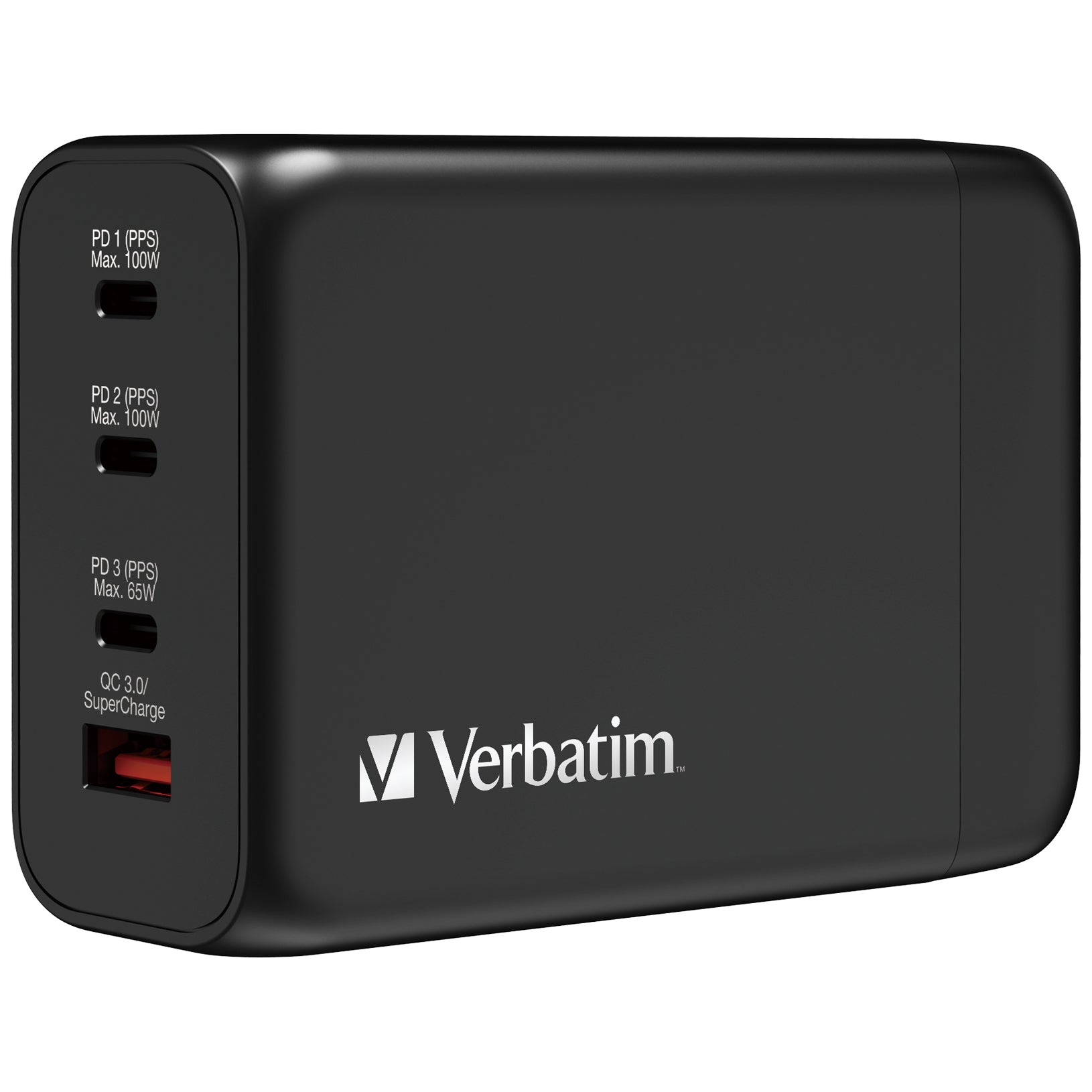 Verbatim GaN II PD 200W 3C1A Charger 黑色 (66704)