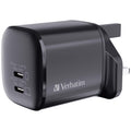 Verbatim 2 Port 67W PD 3.0 GAN 充電器 黑色 (66882)