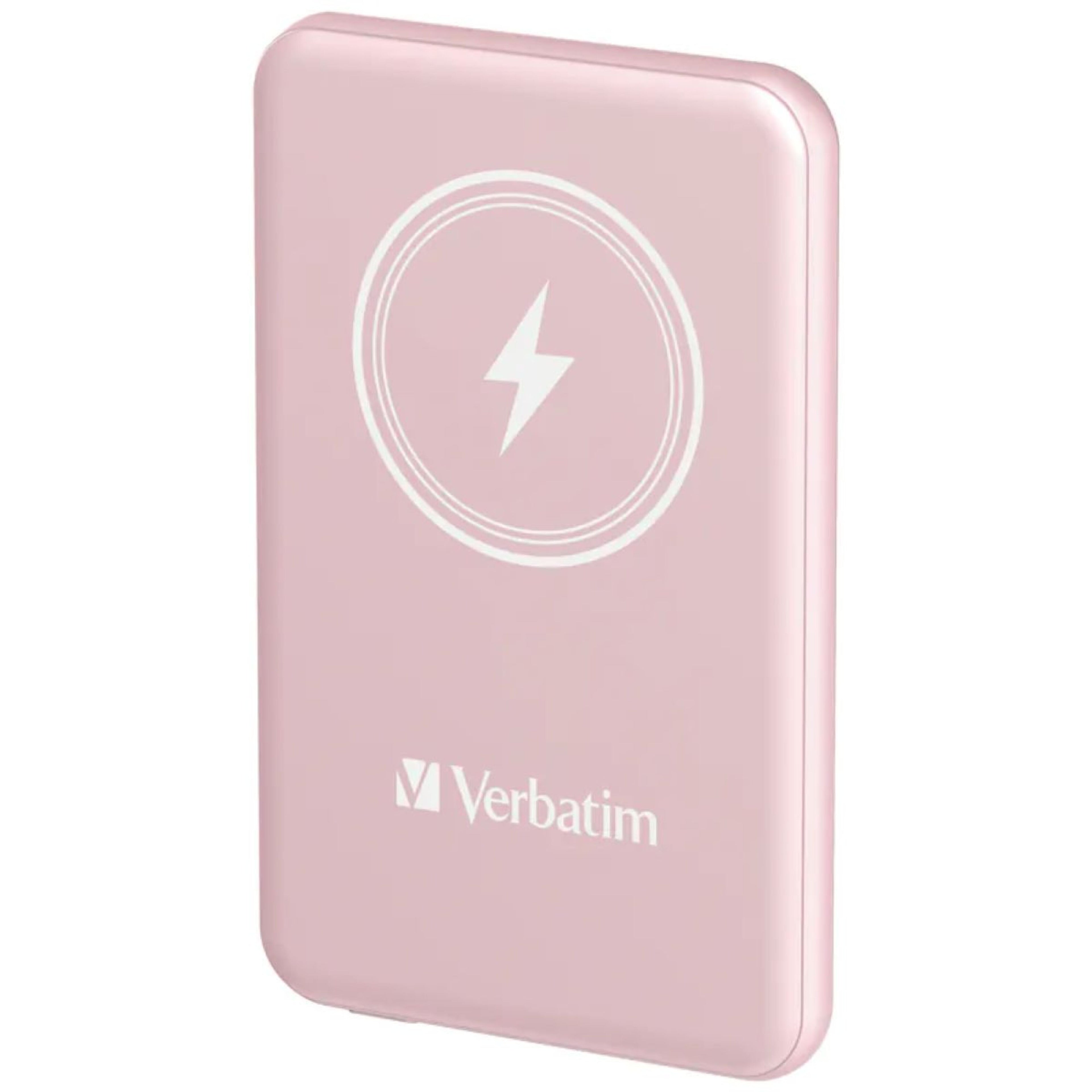 Verbatim MagSafe Qi 15W 5000mAh 行動電源 粉紅色 (32243)