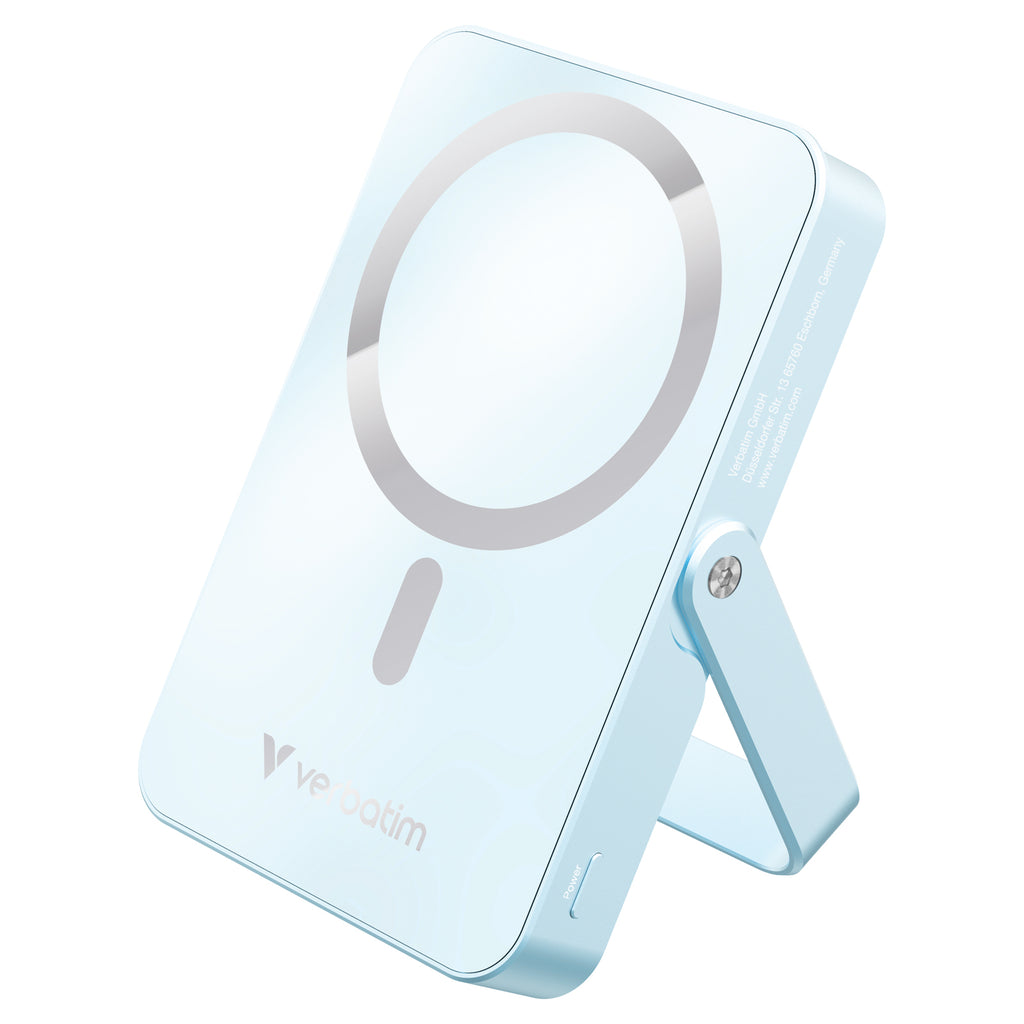 Verbatim Charge n Go 磁吸無線充電行動電源 10000mAh 藍色 (32266)