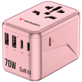Verbatim UTA-09 GaN III Universal Travel Adapter 70W 粉紅色 (30172)