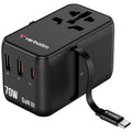 Verbatim 4 Port 70W GaN III Travel Adapter Black 30184