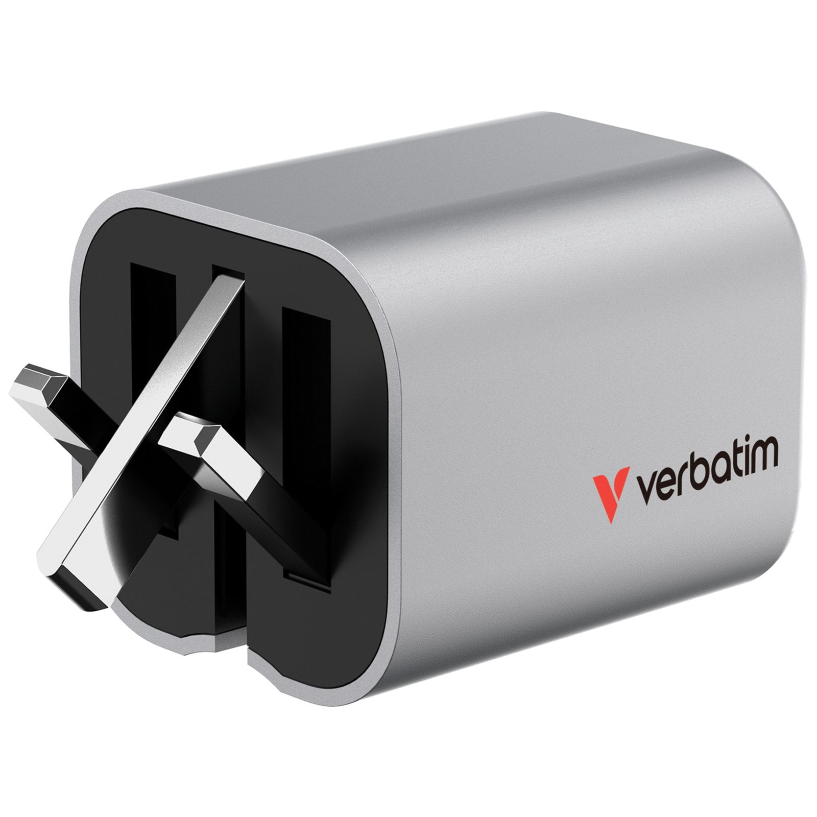 Verbatim 65W 摺疊 Uk Plug GAN 充電器 灰色 (32351)