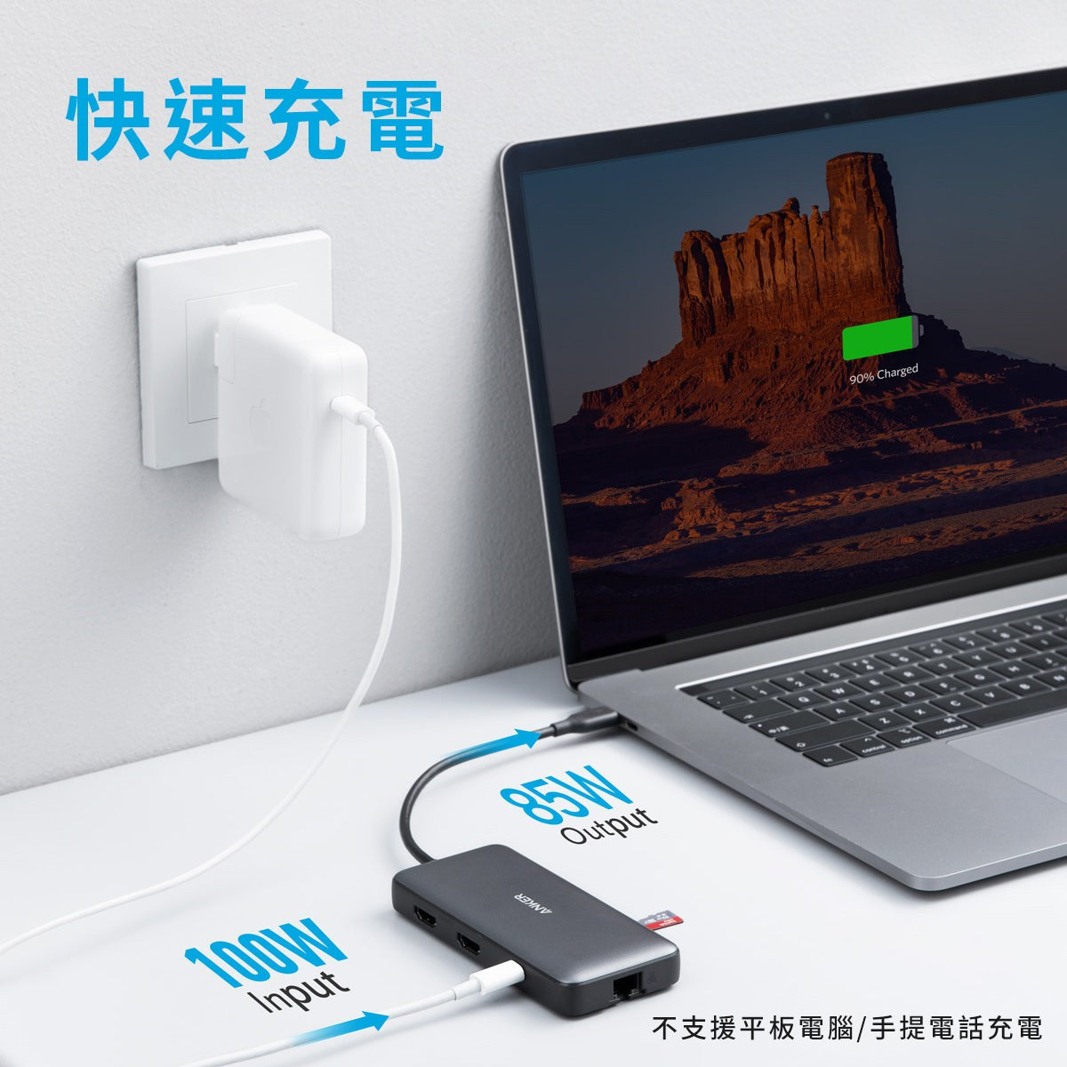 Anker 553 USB-C 8-in-1 Hub 黑色 (A83800A1)