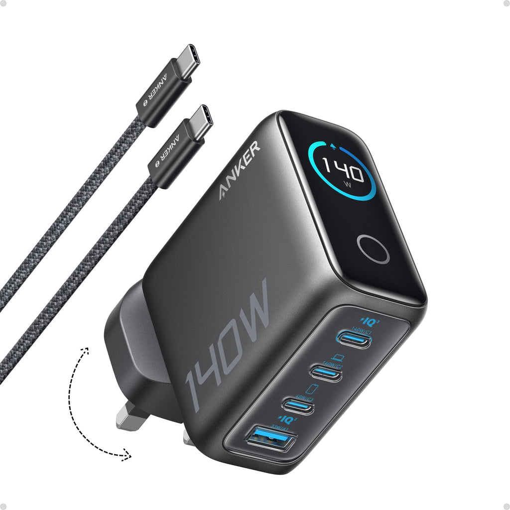 Anker Zolo GAN Charger 140W 3C1A 黑色 (B2697KZ1)