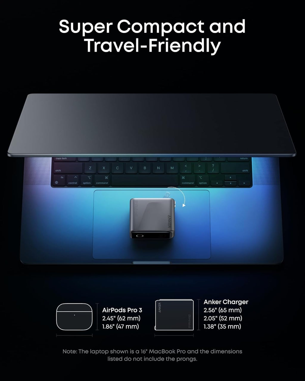 Anker GaNPrime Charger 160W 3-Port Smart Display 黑色 (A2687241)