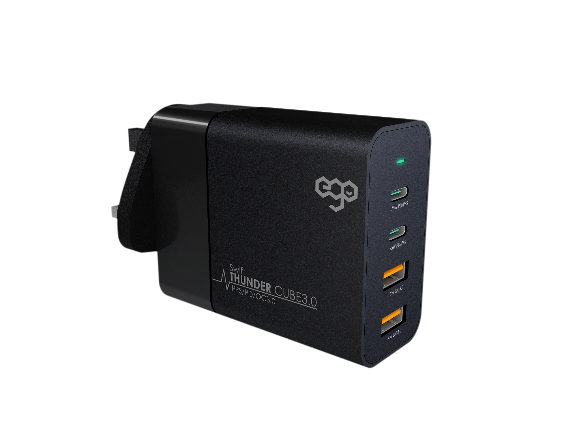 EGO Thunder Cube 3.0 85W PD Wall Charger 黑色