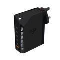 EGO Exinno+ 180W GaN 6-Port USB Charger 黑色 (EX120-BLACK)