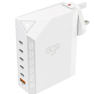 EGO Exinno+ 180W GaN 6-Port USB Charger 白色 (EX120-WHITE)