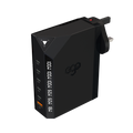 EGO Exinno+ 300W GaN 6-Port USB Charger 黑色 (EX240-BLACK)