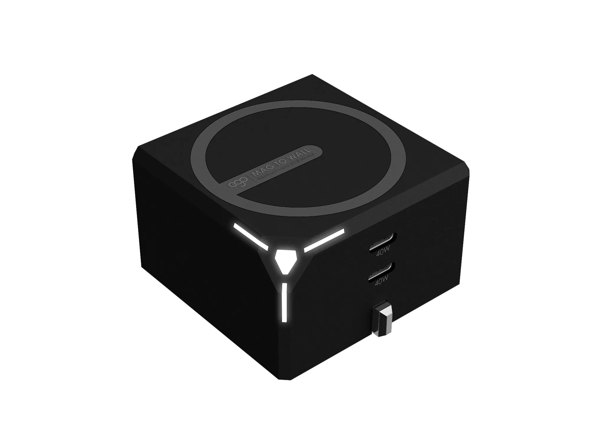 EGO Mag To Wall 40W MagSafe Charger - 黑色 (MG40W-BLACK)