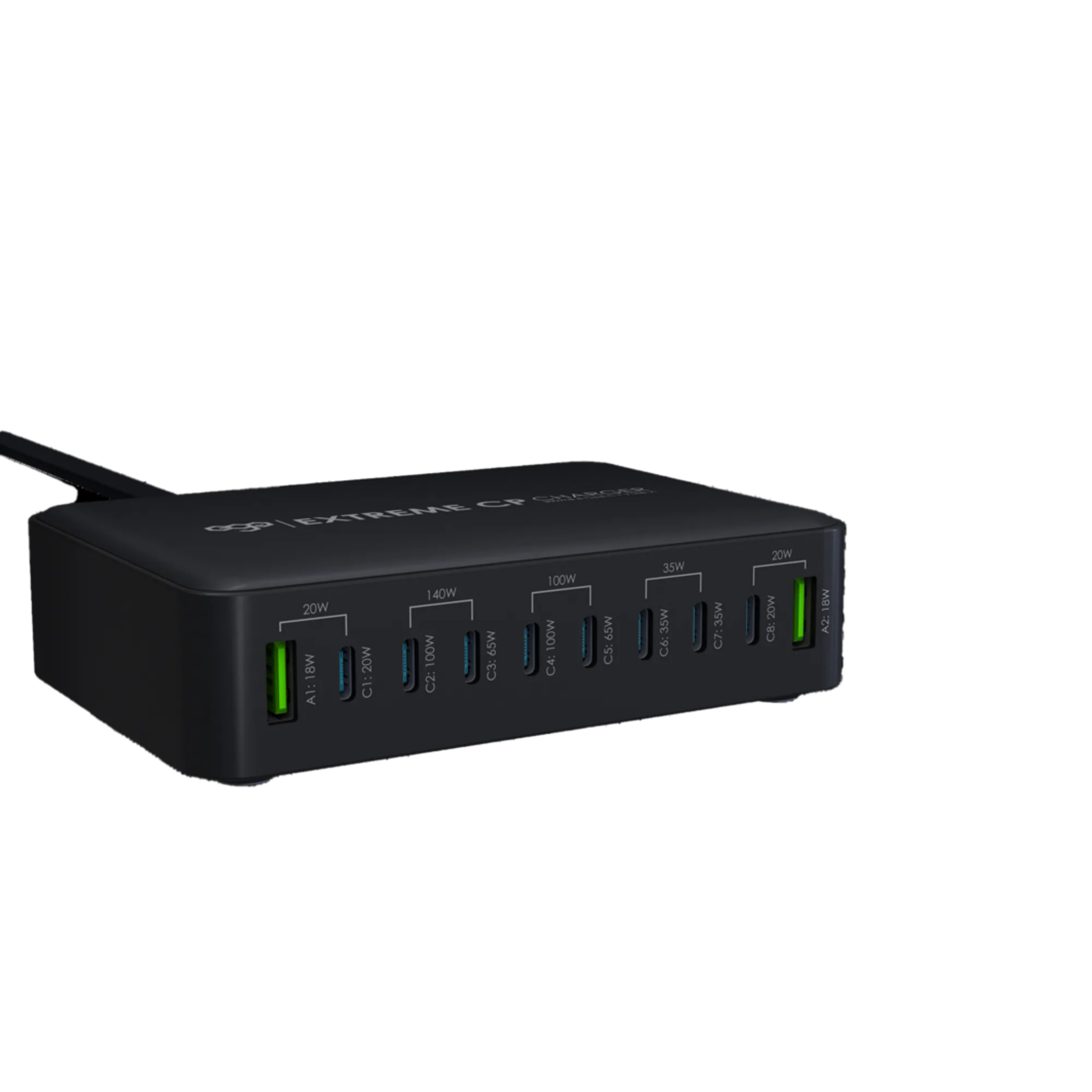 EGO 320W Extreme CP2 10USB GaN Charger Black (EGO-0261)