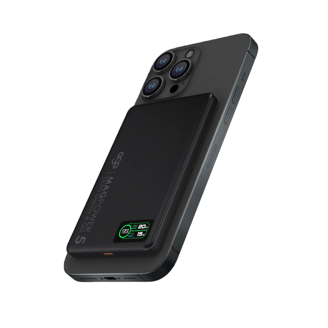EGO Magpower 15W Gen.5 5000mAh MagSafe 行動電源 黑色 (MP-55F-BLACK)