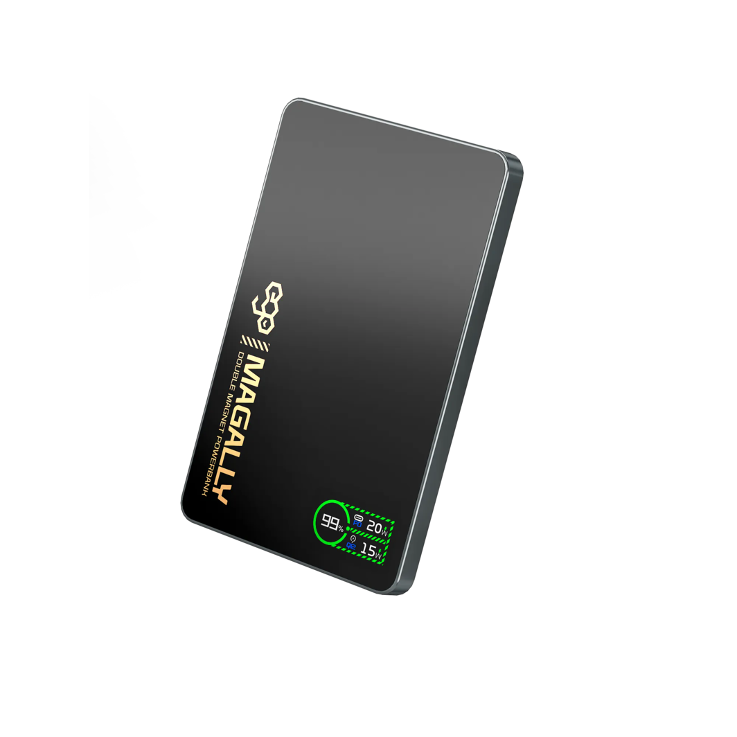 EGO Magally 3IN1 QI2 Double Magnet 5000mAh 行動電源 黑色 (E16A3-BLACK)