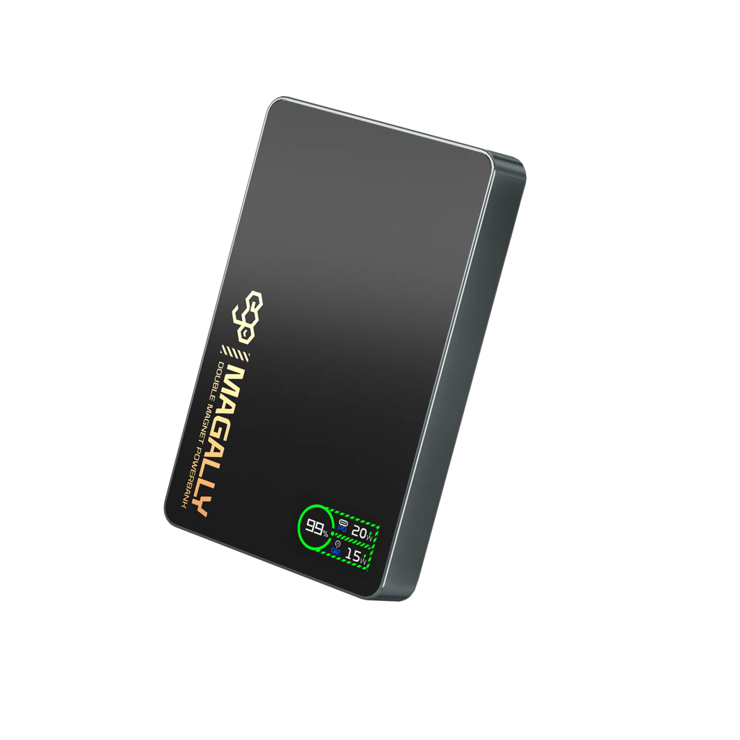 EGO Magally 3IN1 QI2 Double Magnet 10000mAh 行動電源 黑色 (E16B3-BLACK)