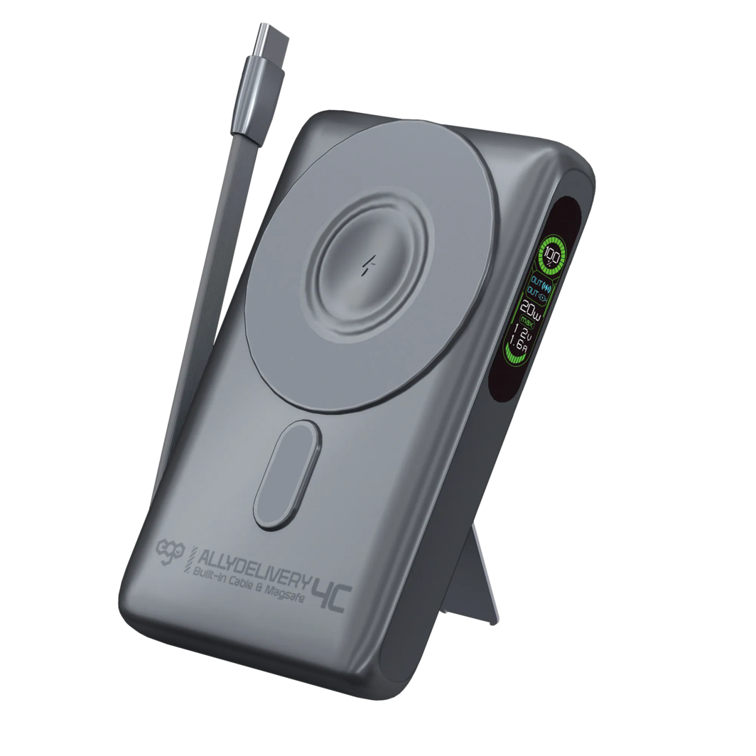 EGO Ally Delivery 4C MagSafe 10000mAh 5合1 行動電源 灰色 (KH-01-GRAY)