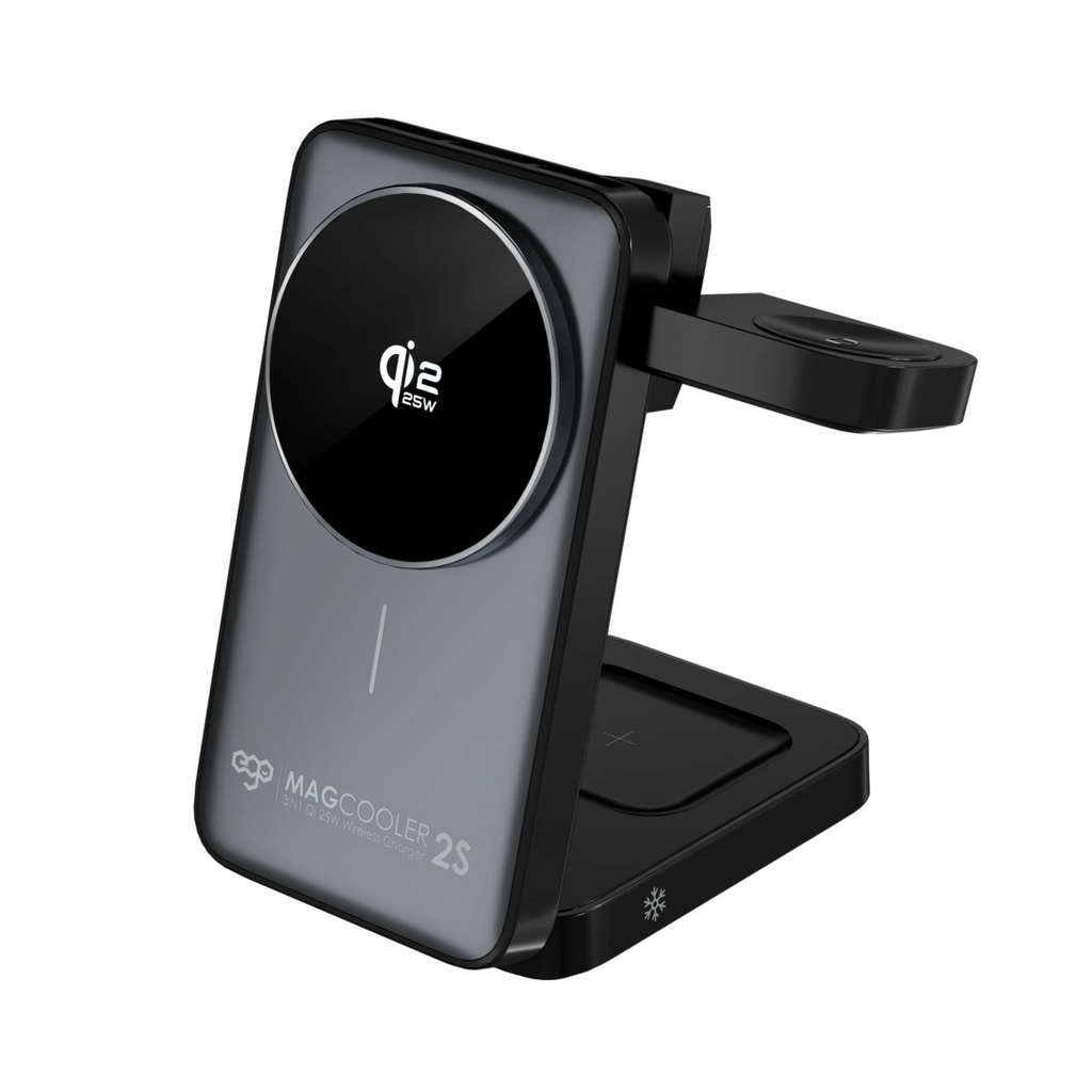 EGO MagCooler 2s 3IN1 Semiconductor Cooling Wireless Charger 灰色 (HT-569-GREY)